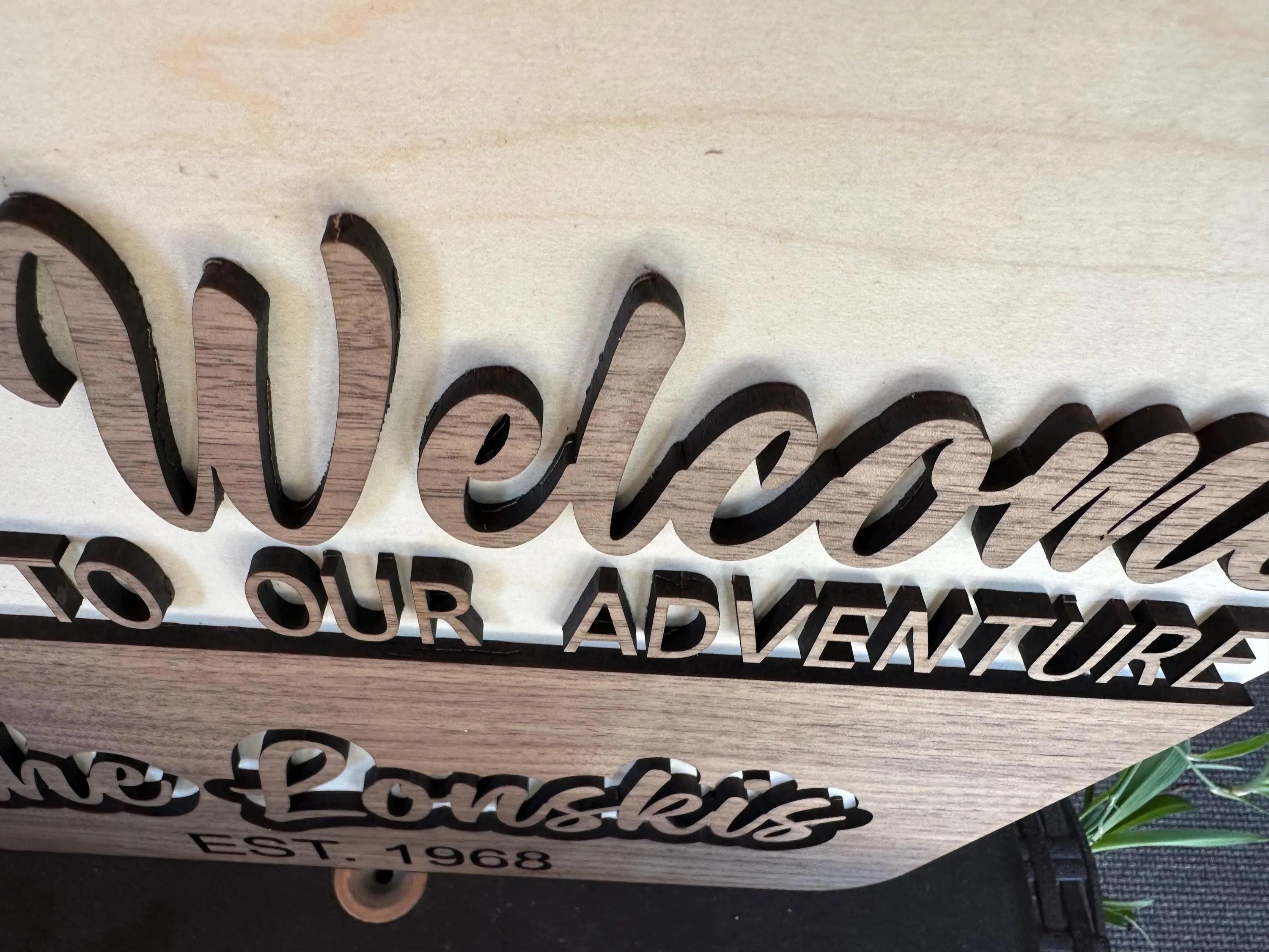 Personalized National Park Family Sign