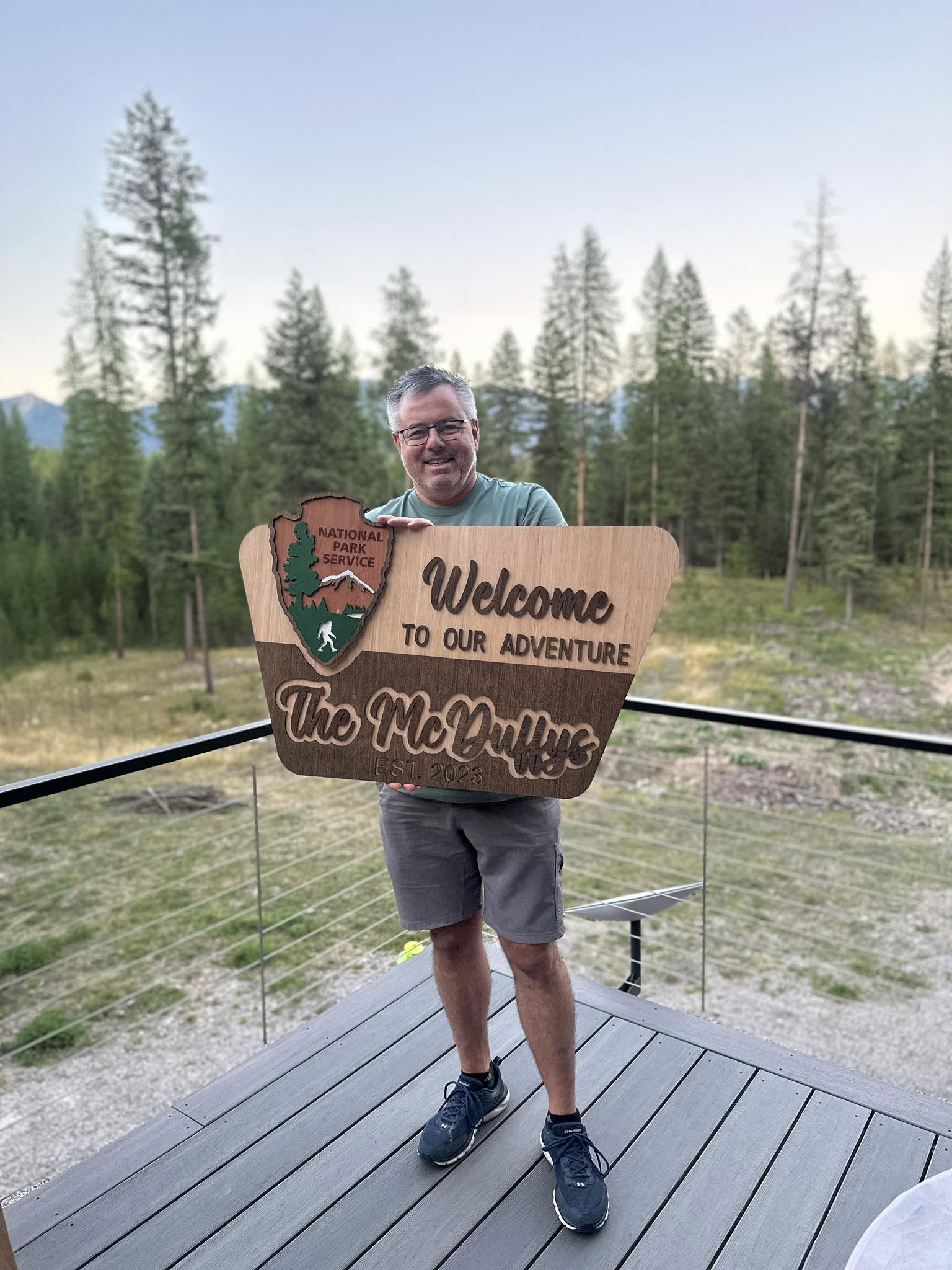 Personalized National Park Family Sign