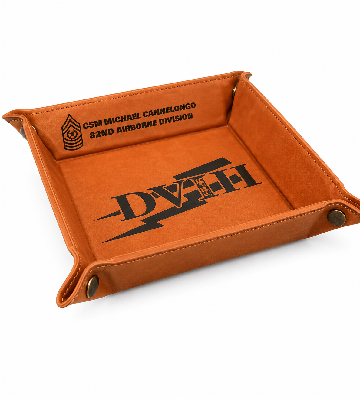 Personalized Leatherette Valet Tray