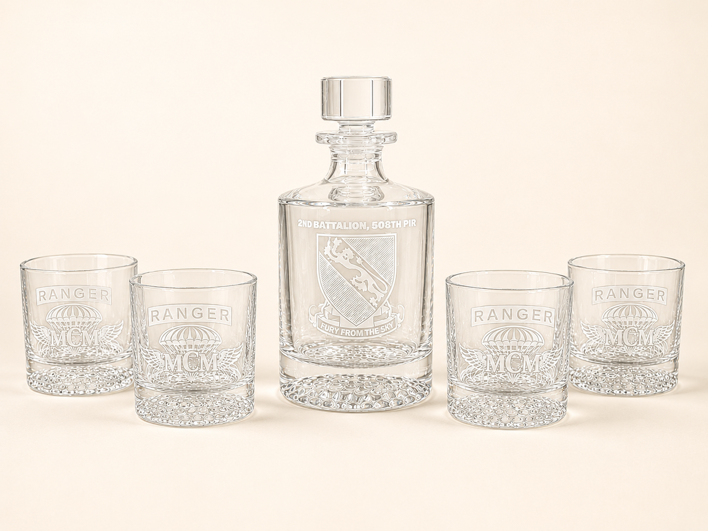 Military Decanter &amp; Whiskey Glass Gift Sets