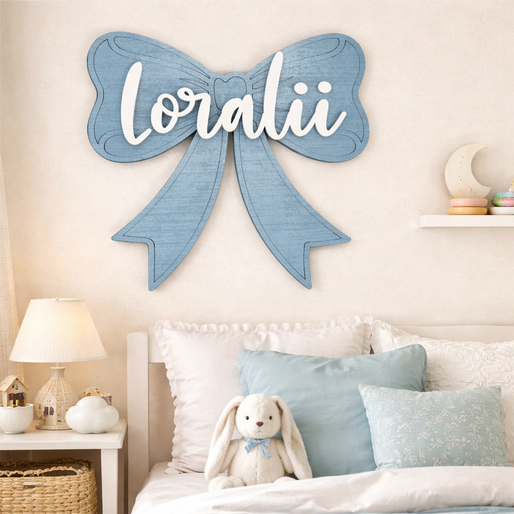 Personalized Bow Name Sign