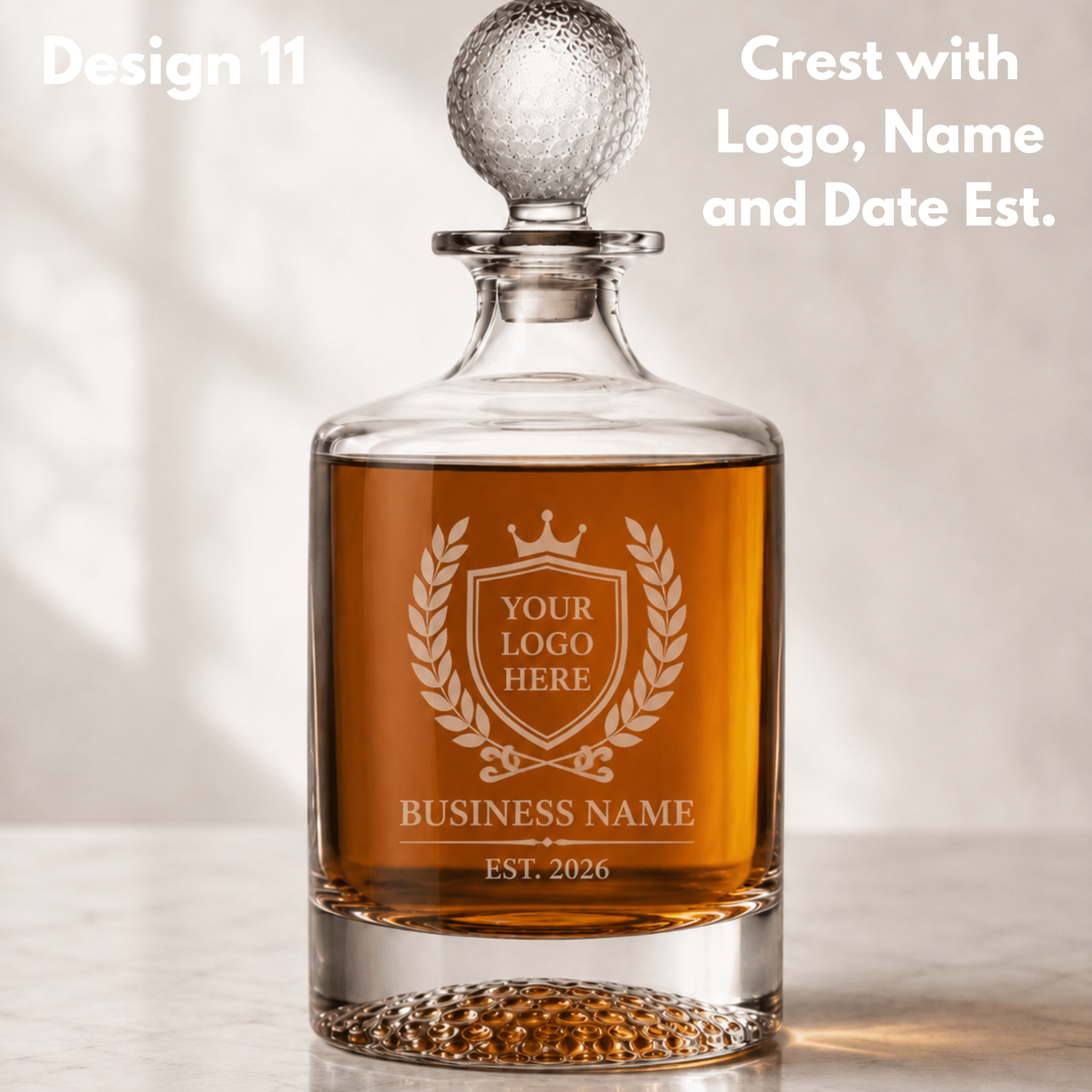 Golf Decanter &amp; Whiskey Glass Gift Sets