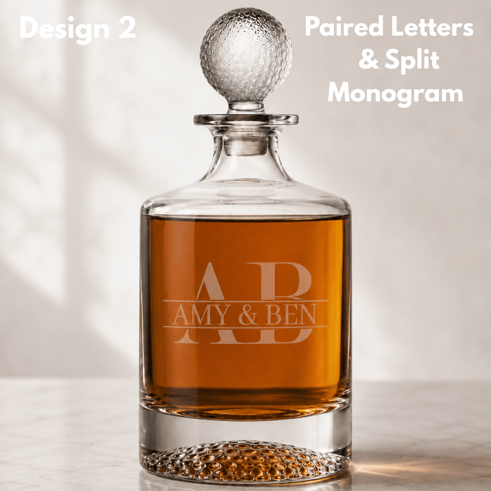 Golf Decanter &amp; Whiskey Glass Gift Sets