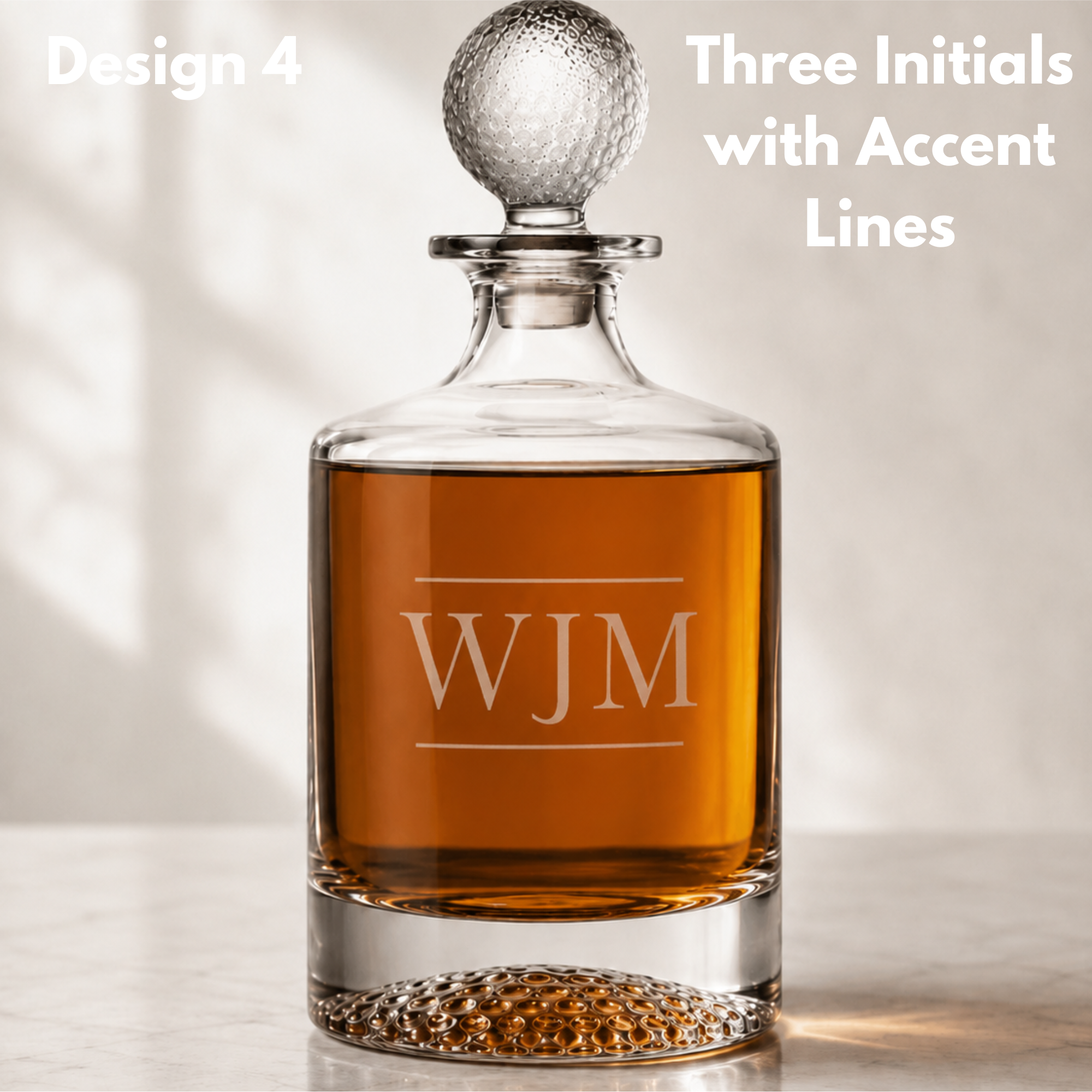 Golf Decanter &amp; Whiskey Glass Gift Sets