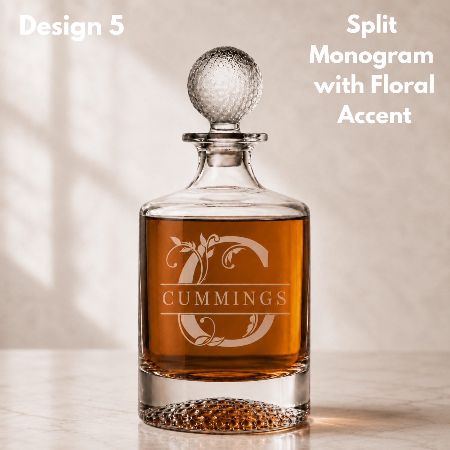 Golf Decanter &amp; Whiskey Glass Gift Sets