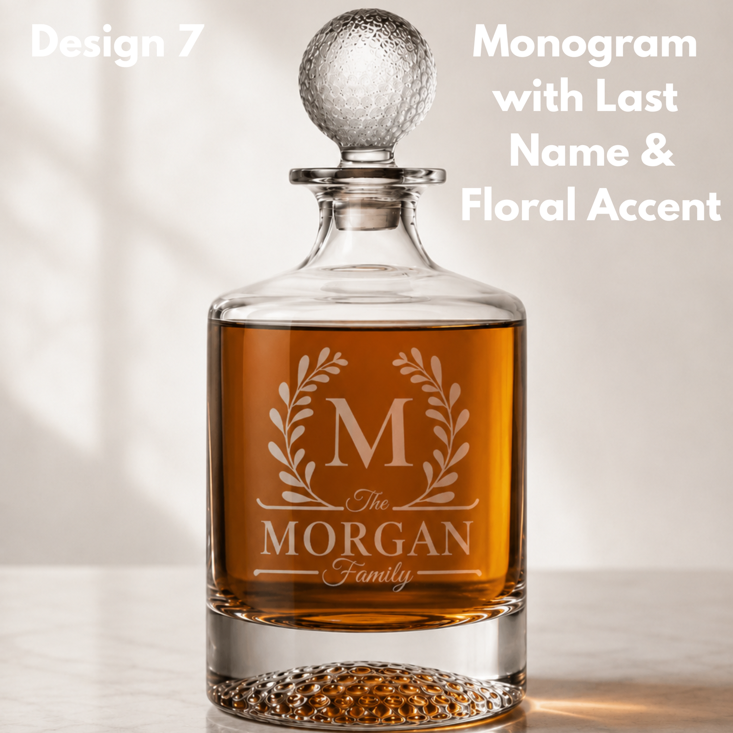 Golf Decanter &amp; Whiskey Glass Gift Sets