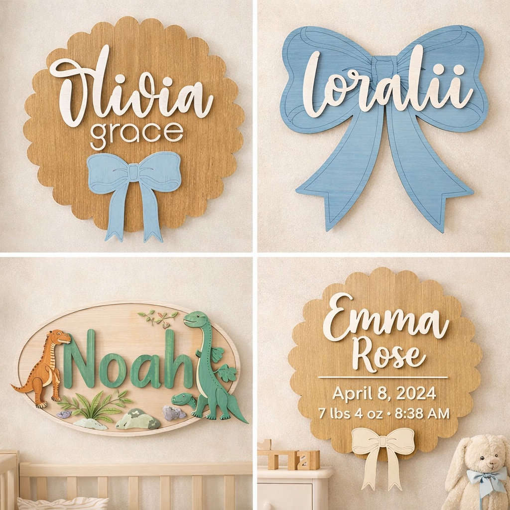 Personalized Bow Name Sign