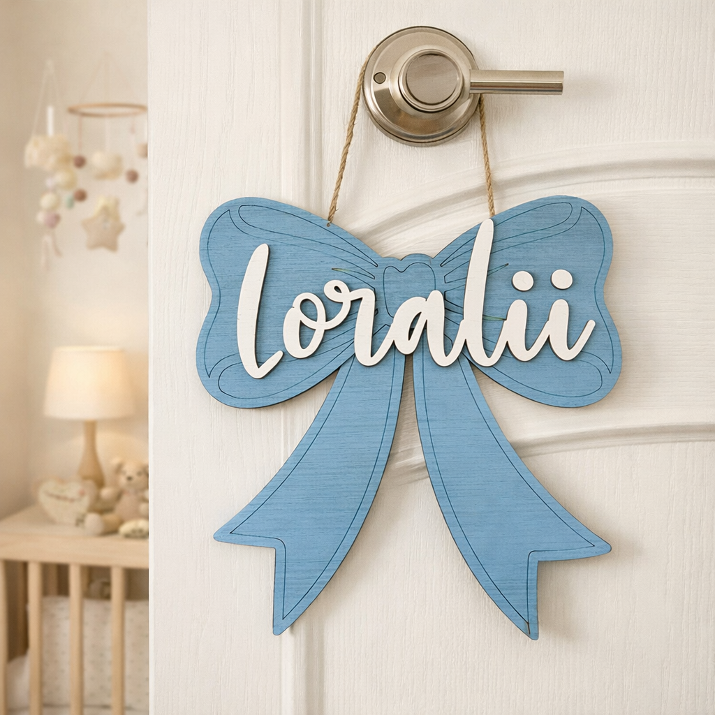 Personalized Bow Name Sign