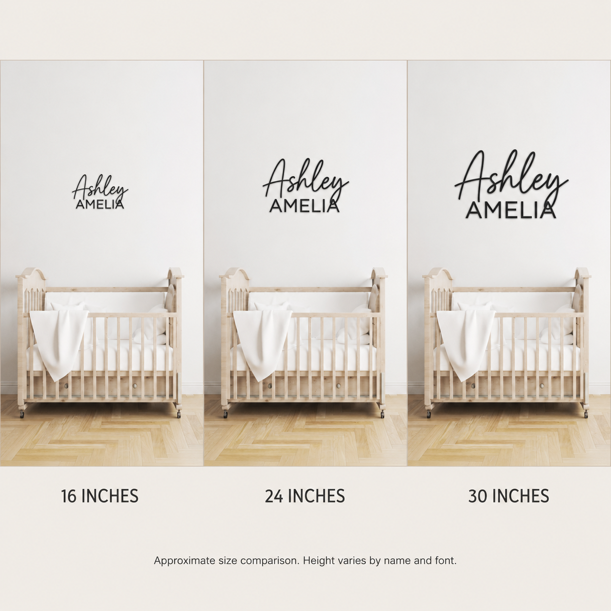 Two-Name Nursery Wall Signs