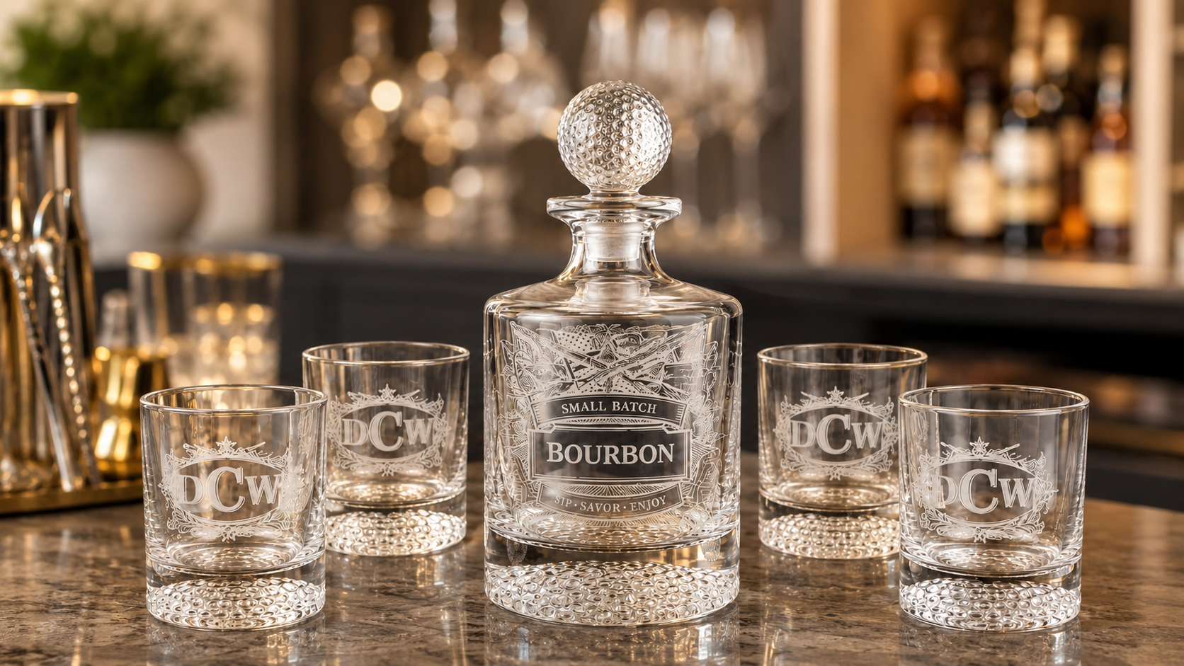 Military Decanter &amp; Whiskey Glass Gift Sets