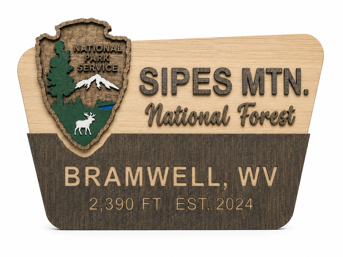 Personalized National Park Family Sign