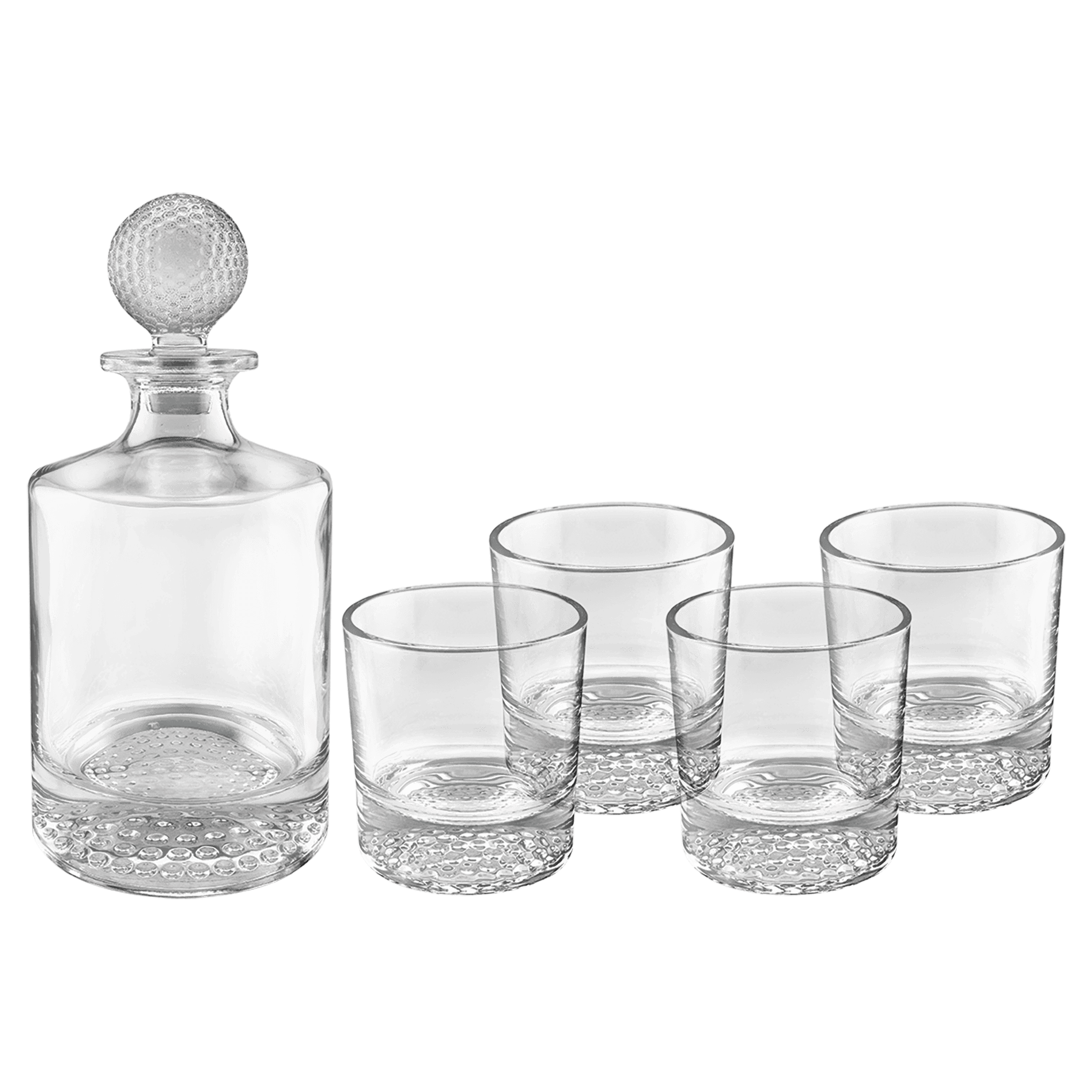 Golf-Ball Decanter &amp; Whiskey Glass Gift Sets