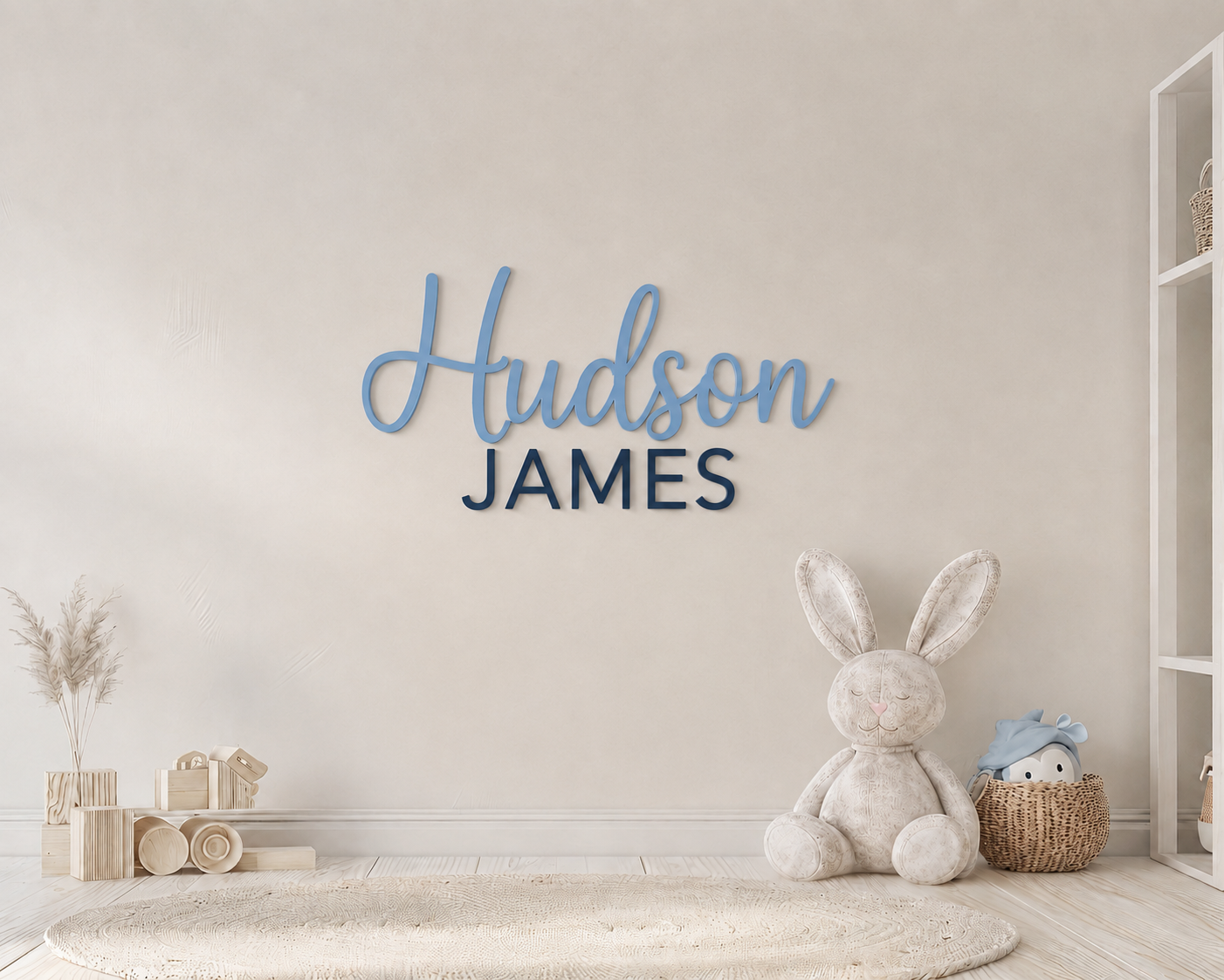 Two-Name Nursery Wall Signs