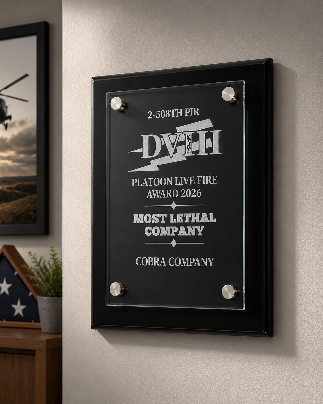 Custom Graduation Gift Floating Glass Plaque