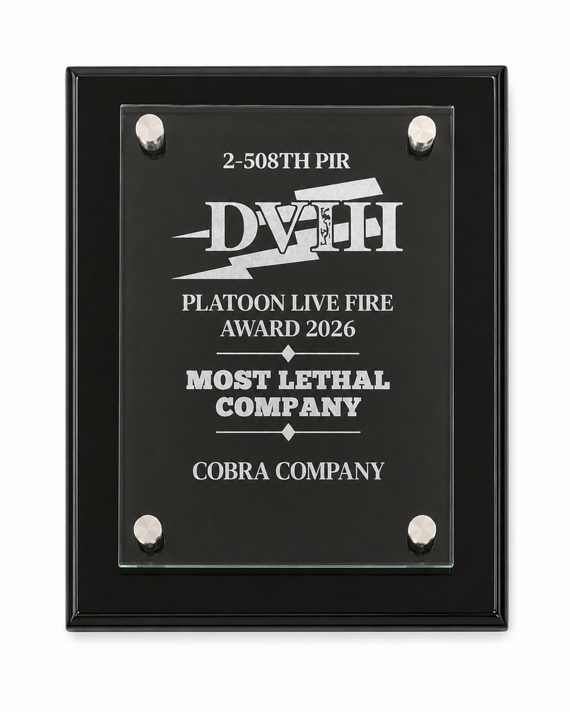 Custom Military Recognition Plaque