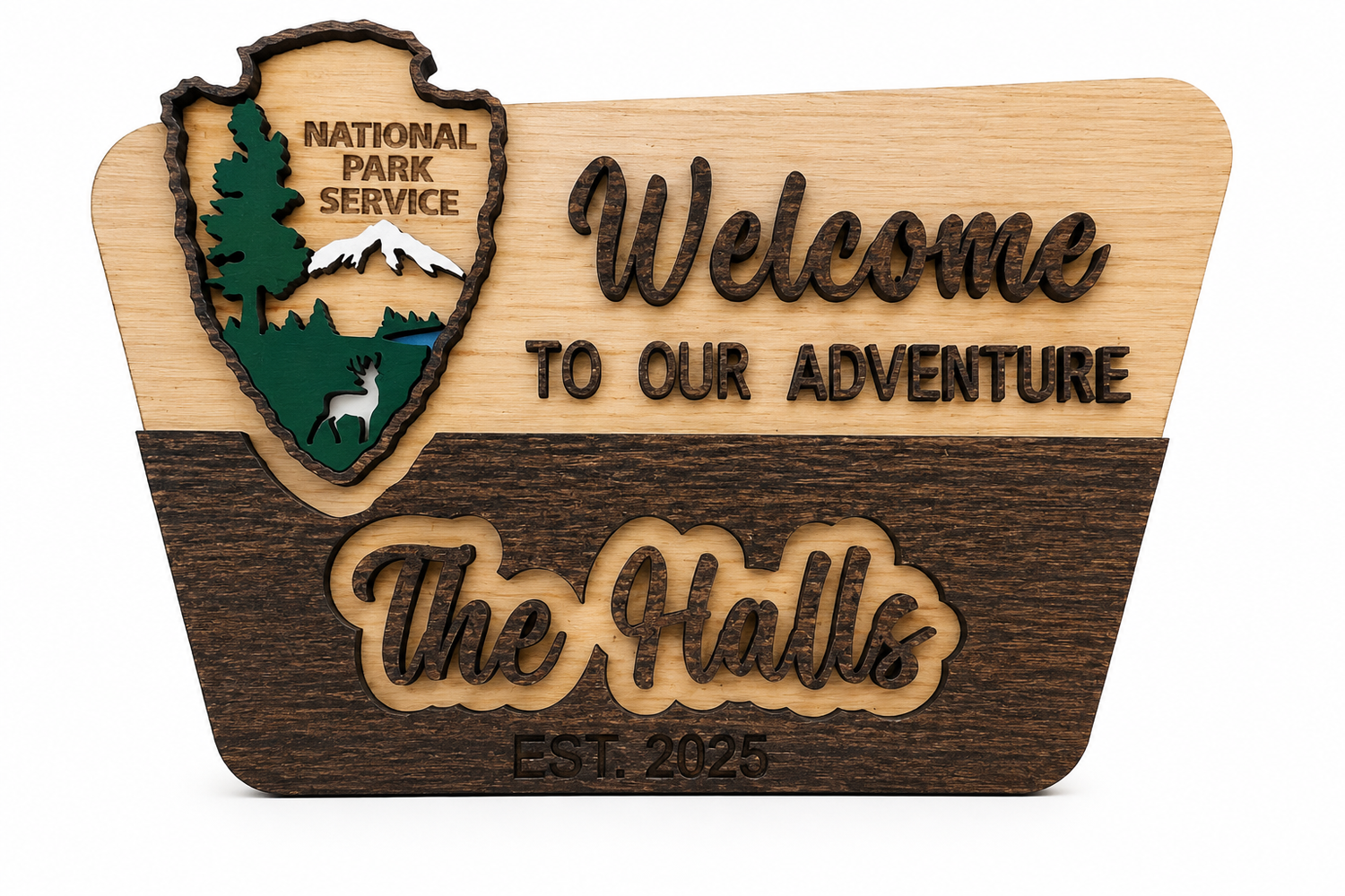 Personalized National Park Family Sign