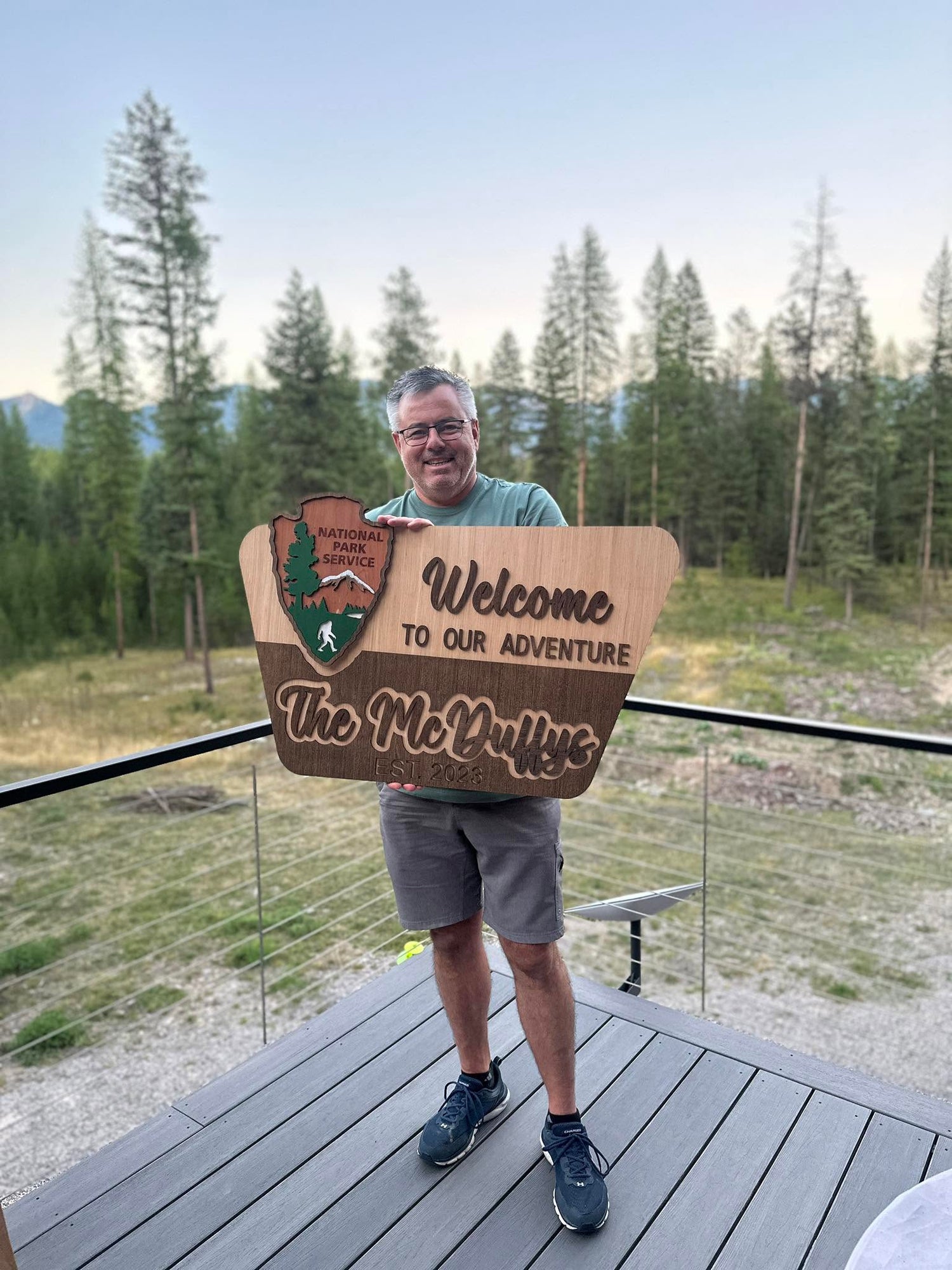 Personalized National Park Family Sign