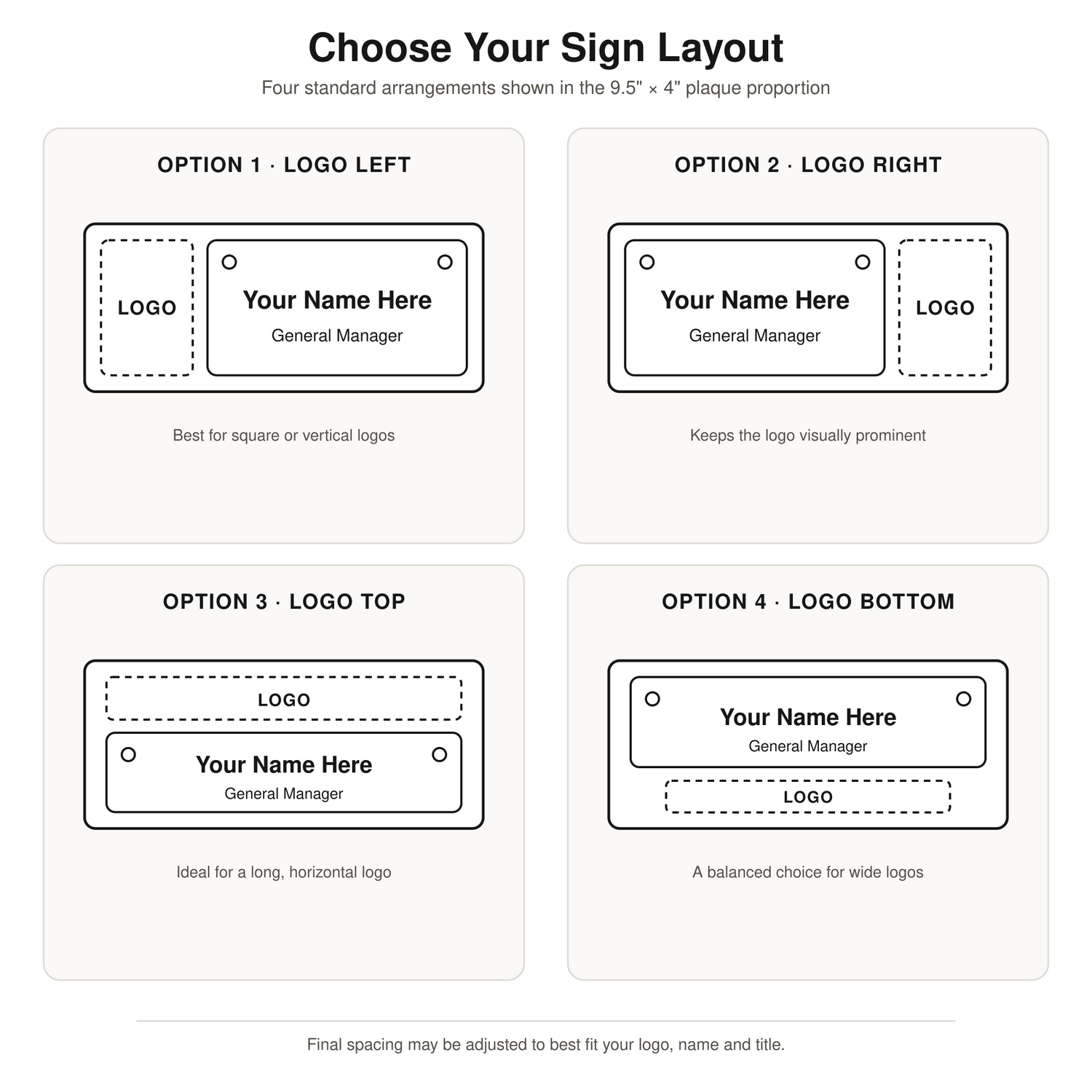 Business Door Signs &amp; Office Nameplates