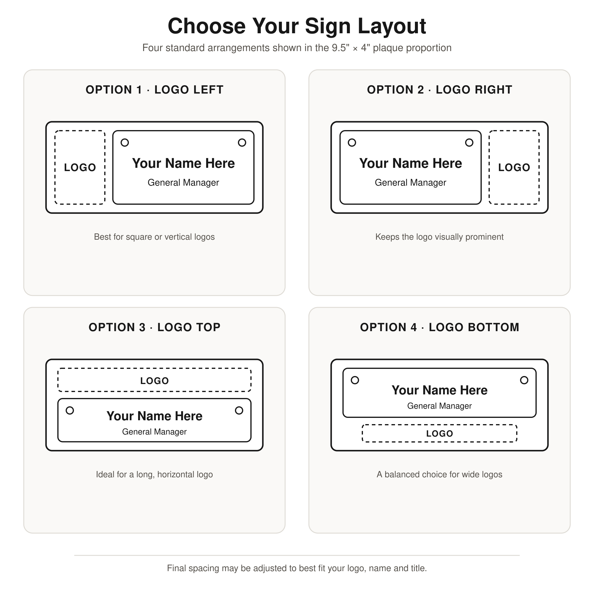 Business Door Signs &amp; Office Nameplates